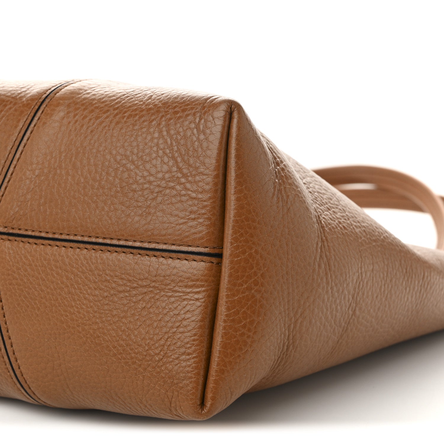 Chloe Grained Calfskin Medium Spin Tote Clay Brown 10 of 10
