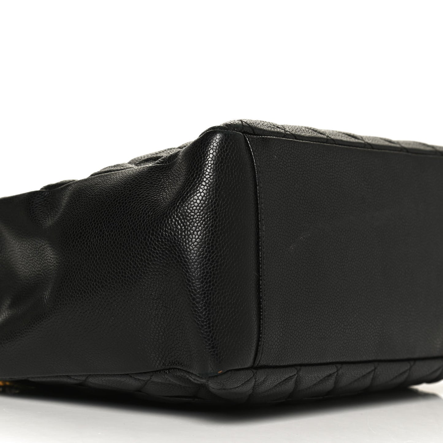 Caviar Quilted Grand Shopping Tote GST Black