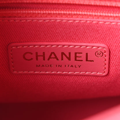Chanel Caviar Quilted Fashion Therapy Bucket Drawstring Bag Dark Pink 6 of 10
