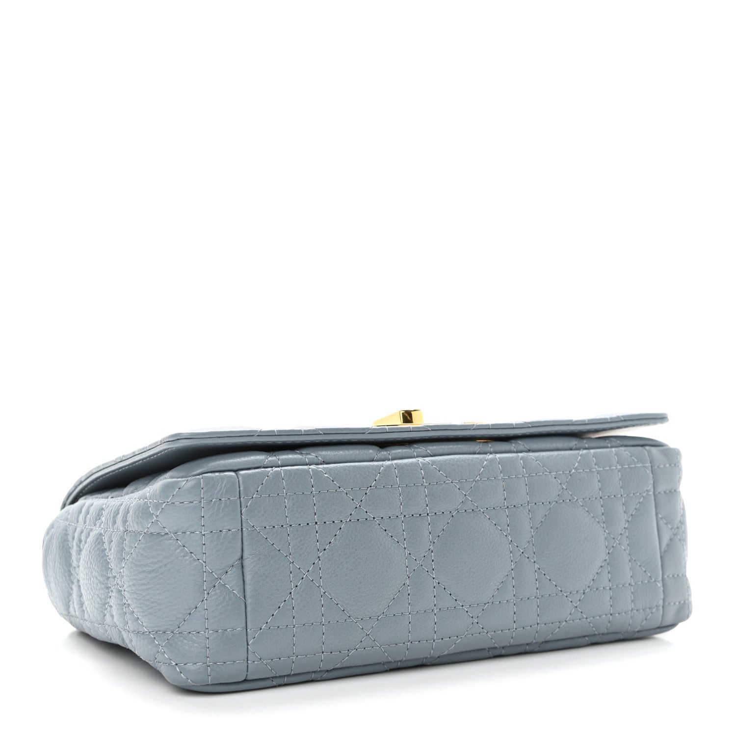 Christian Dior Calfskin Cannage Small Caro Bag Cloud Blue 3 of 10