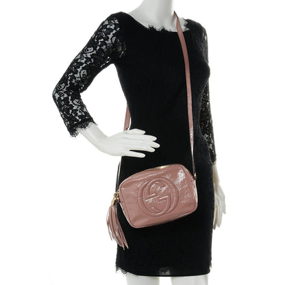 Gucci Vernice Naplack Small Soho Disco Bag Dark Cipria 2 of 8