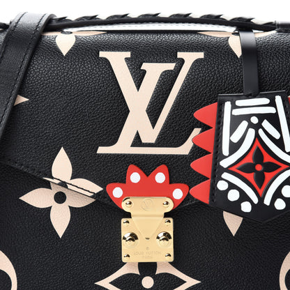 Louis Vuitton Empreinte Monogram Giant Crafty Pochette Metis Black Creme 10 of 10