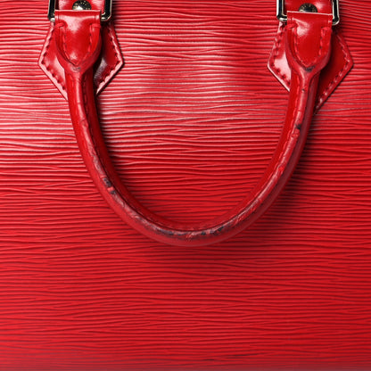 Louis Vuitton Epi Speedy 30 Castillan Red 12 of 18
