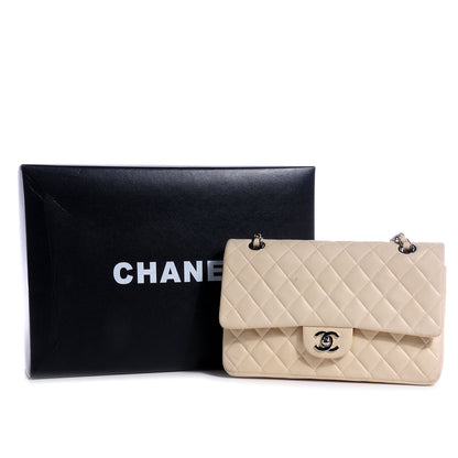 Chanel Lambskin Medium Double Flap Light Beige 7 of 8