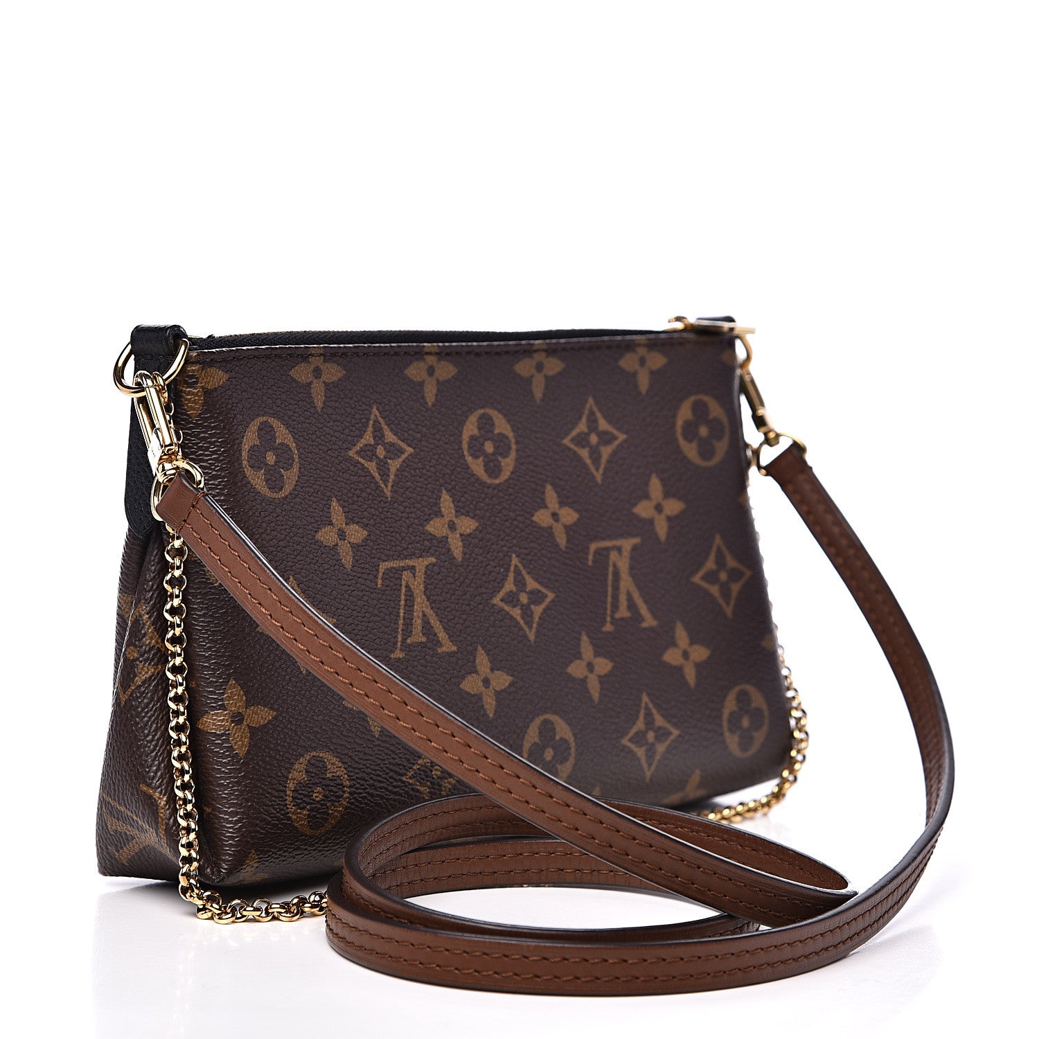 Louis Vuitton Monogram Pallas Clutch Black 2 of 10