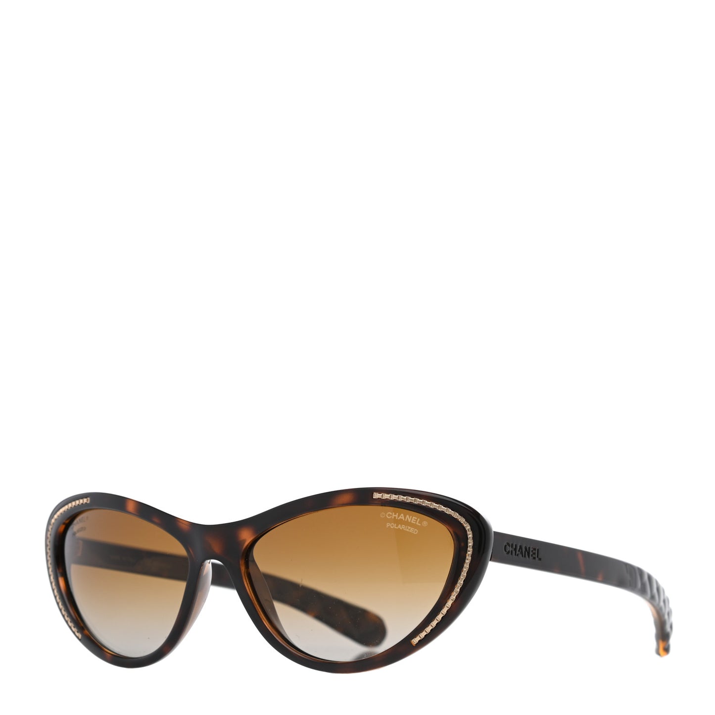 Cat Eye Chain Sunglasses 6039 Tortoise