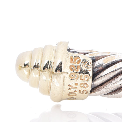 David Yurman Sterling Silver 14K Yellow Gold 5mm Cable Classics Bracelet 4 of 4