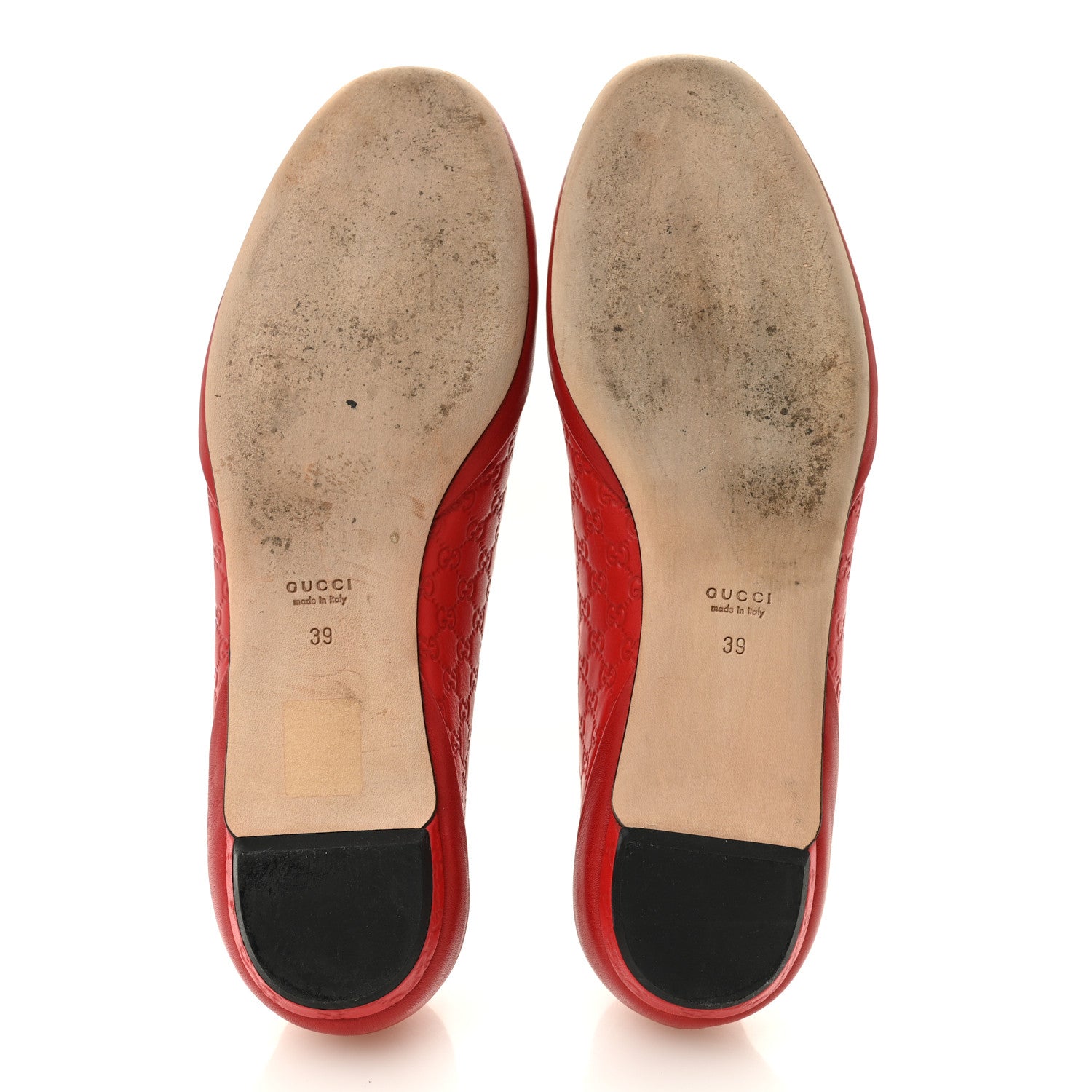 Gucci Microguccissima Flats 39 Hibiscus Red 6 of 10