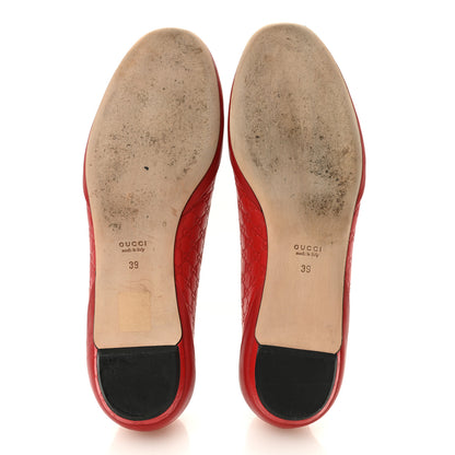 Gucci Microguccissima Flats 39 Hibiscus Red 6 of 10
