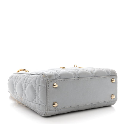 Christian Dior Lambskin Cannage Mini Lady Dior Grey 4 of 17