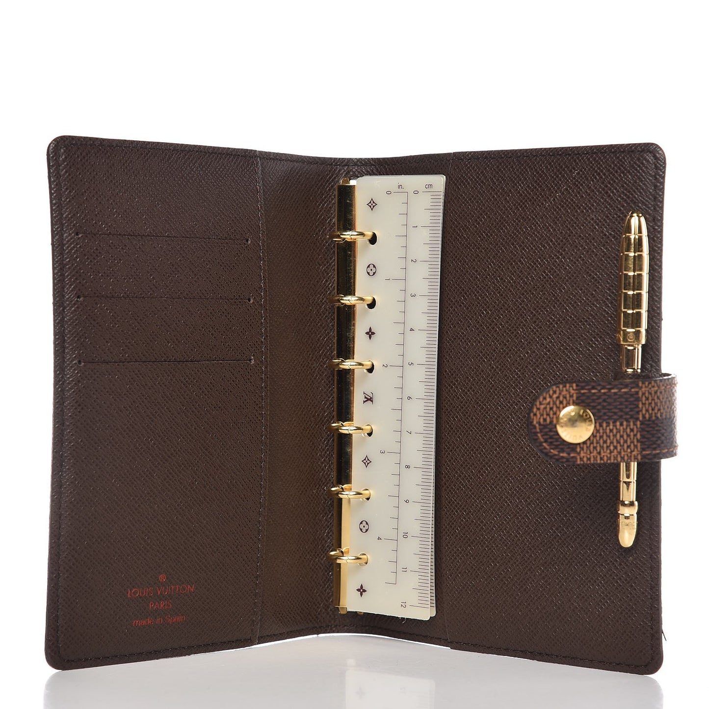 Damier Ebene Small Ring Agenda Cover