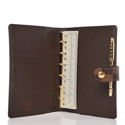 Louis Vuitton Damier Ebene Small Ring Agenda Cover 5 of 10