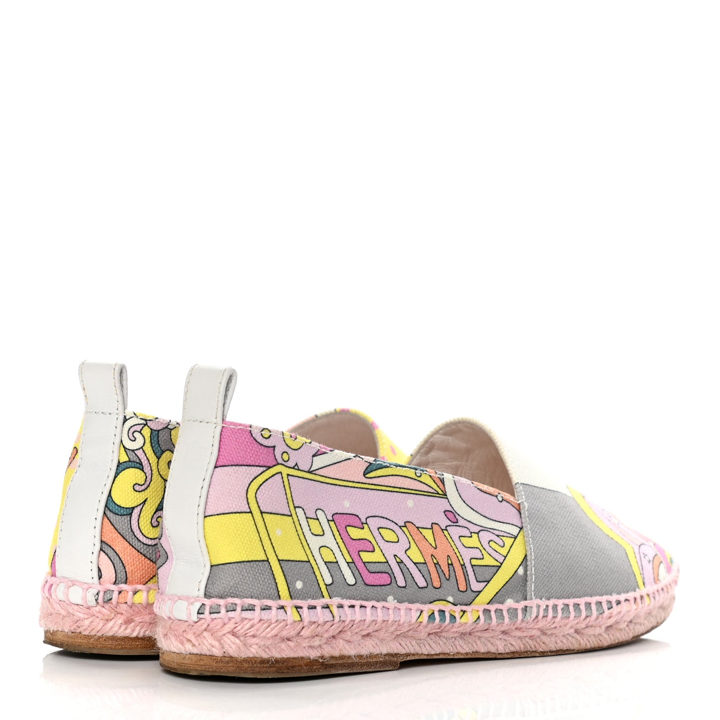 Printed Canvas Womens Espadrilles 35 Multicolor