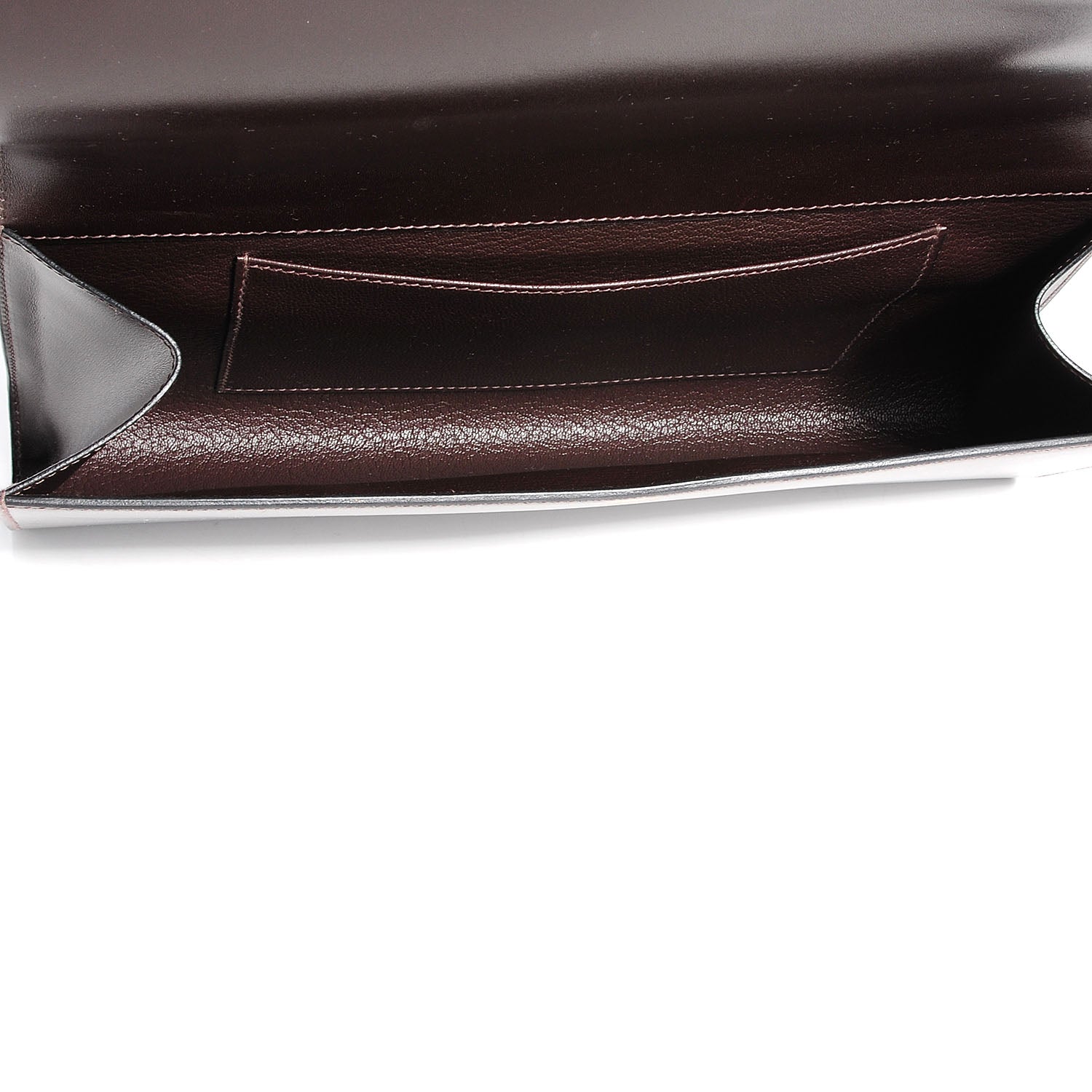 Hermes Chamonix Medor 29 Clutch Chocolate 5 of 9