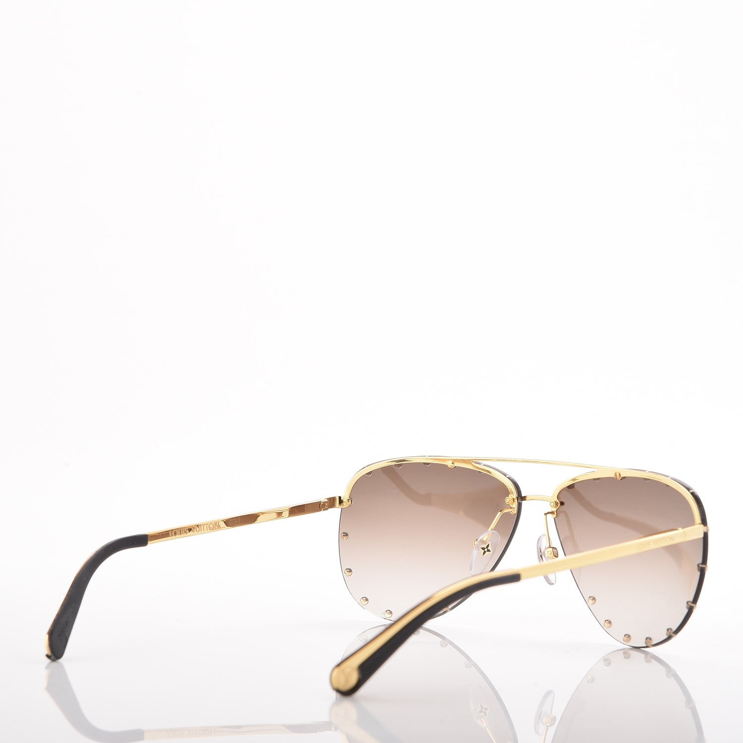 Louis Vuitton The Party Aviator Gradient Sunglasses Z0914U Brown 3 of 6