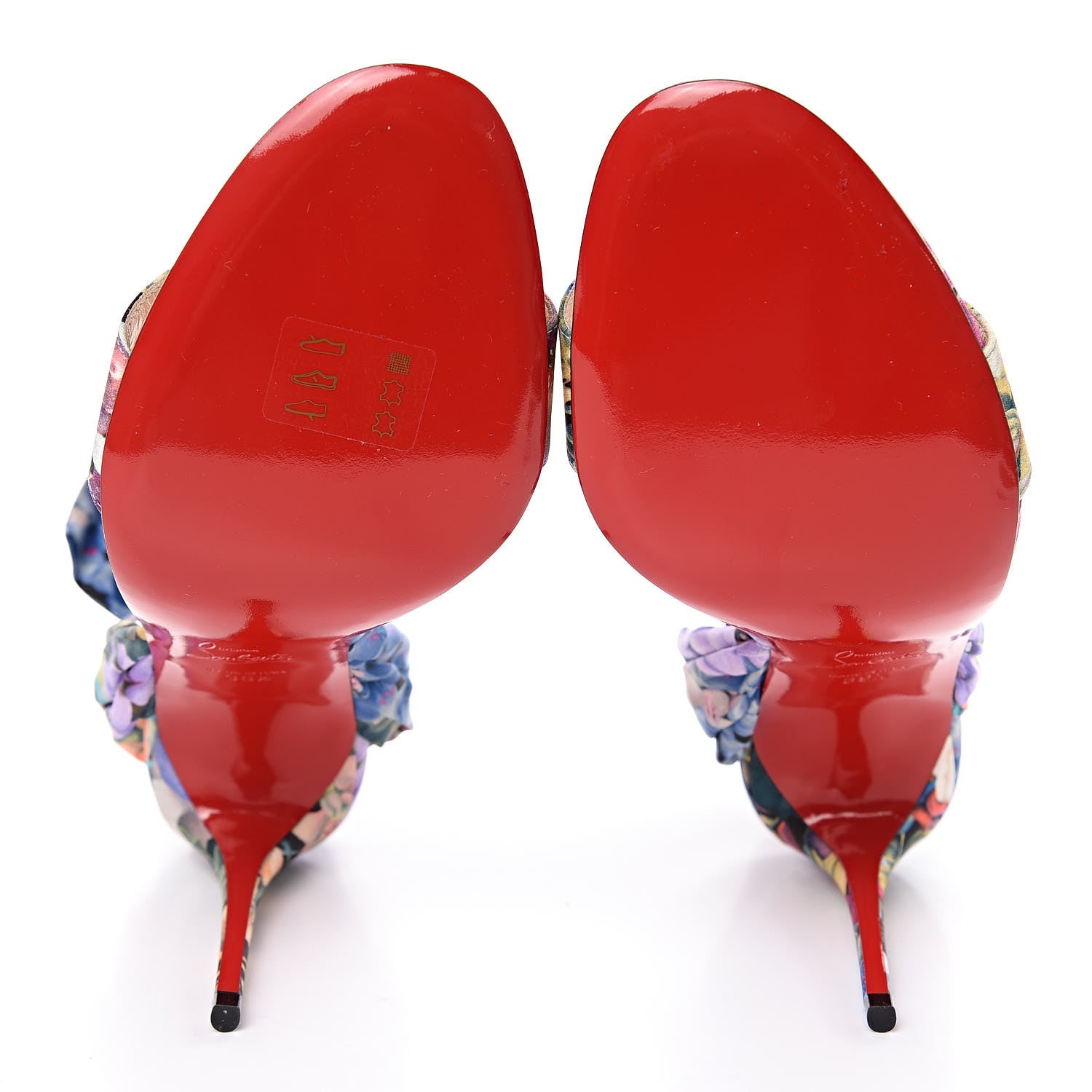Christian Louboutin Satin Flower Power Du Desert 100 Sandal 39.5 Multicolor 8 of 9