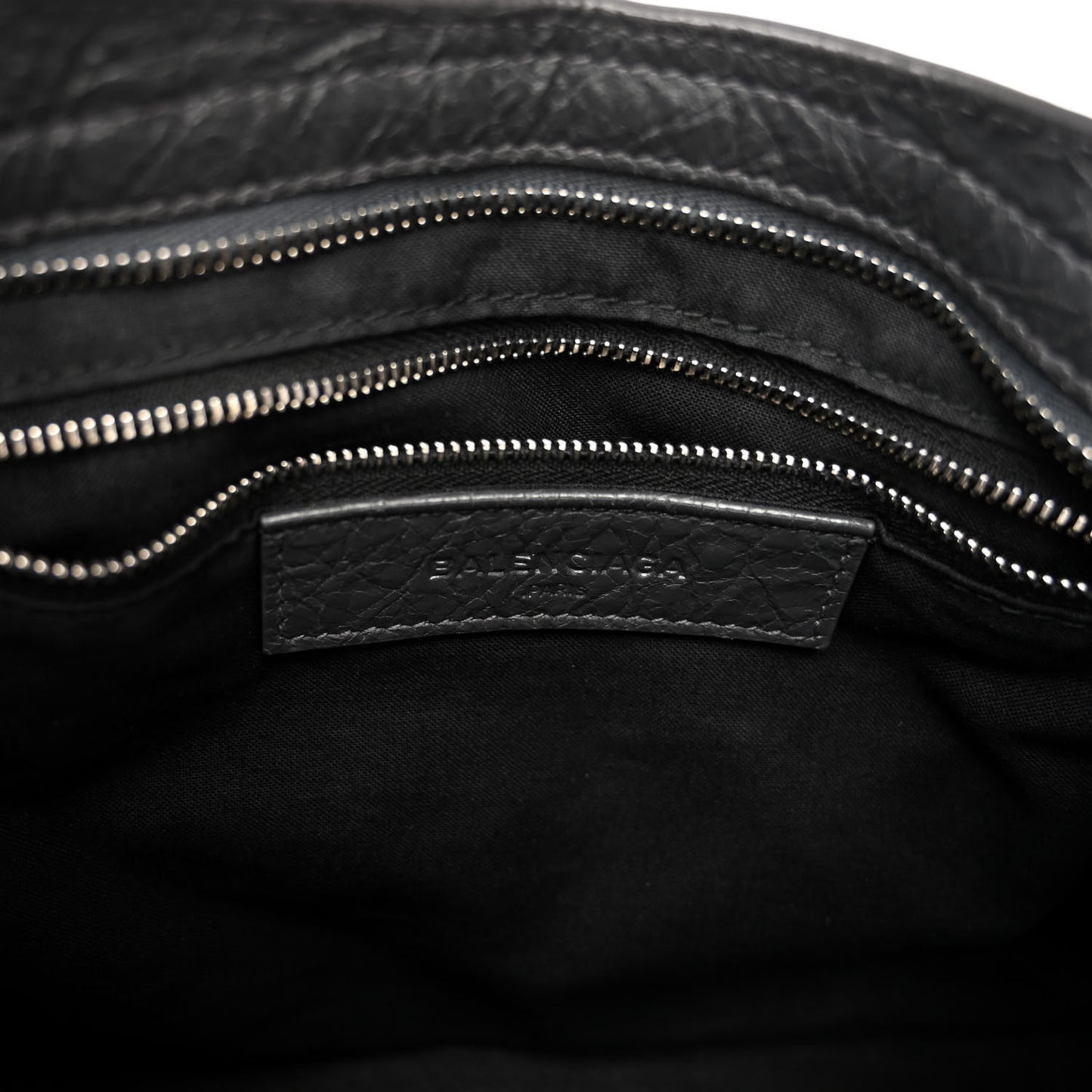Agneau Classic Silver Hardware S City Black