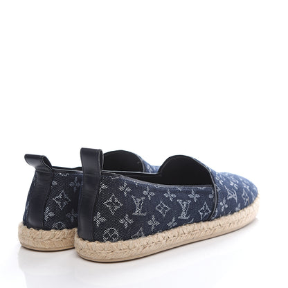 Louis Vuitton Monogram Denim Waterfall Espadrille 41 Marine 4 of 8
