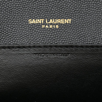 Saint Laurent Grain de Poudre Uptown Chain Wallet Black 8 of 11