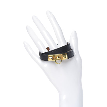 Hermes Chamonix Rivale Double Tour Bracelet XS Black 2 of 6