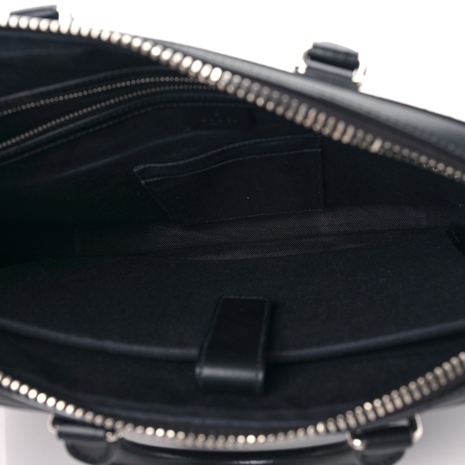 Gucci GG Supreme Monogram Appia Calfskin Web Briefcase Black 5 of 11