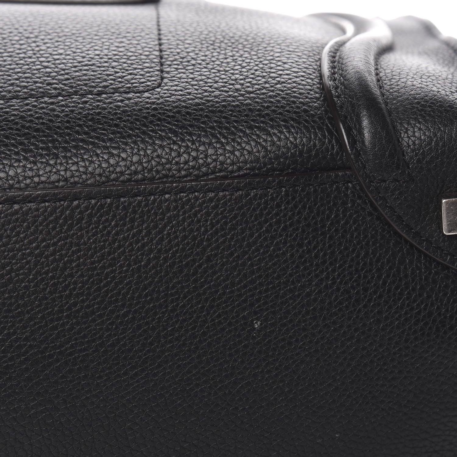 Celine Drummed Calfskin Shoulder Luggage Black 8 of 11