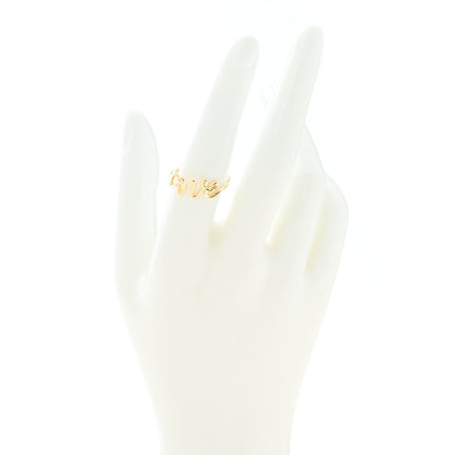 Tiffany 18K Yellow Gold Paloma's Graffiti Love Ring 54 7 2 of 4
