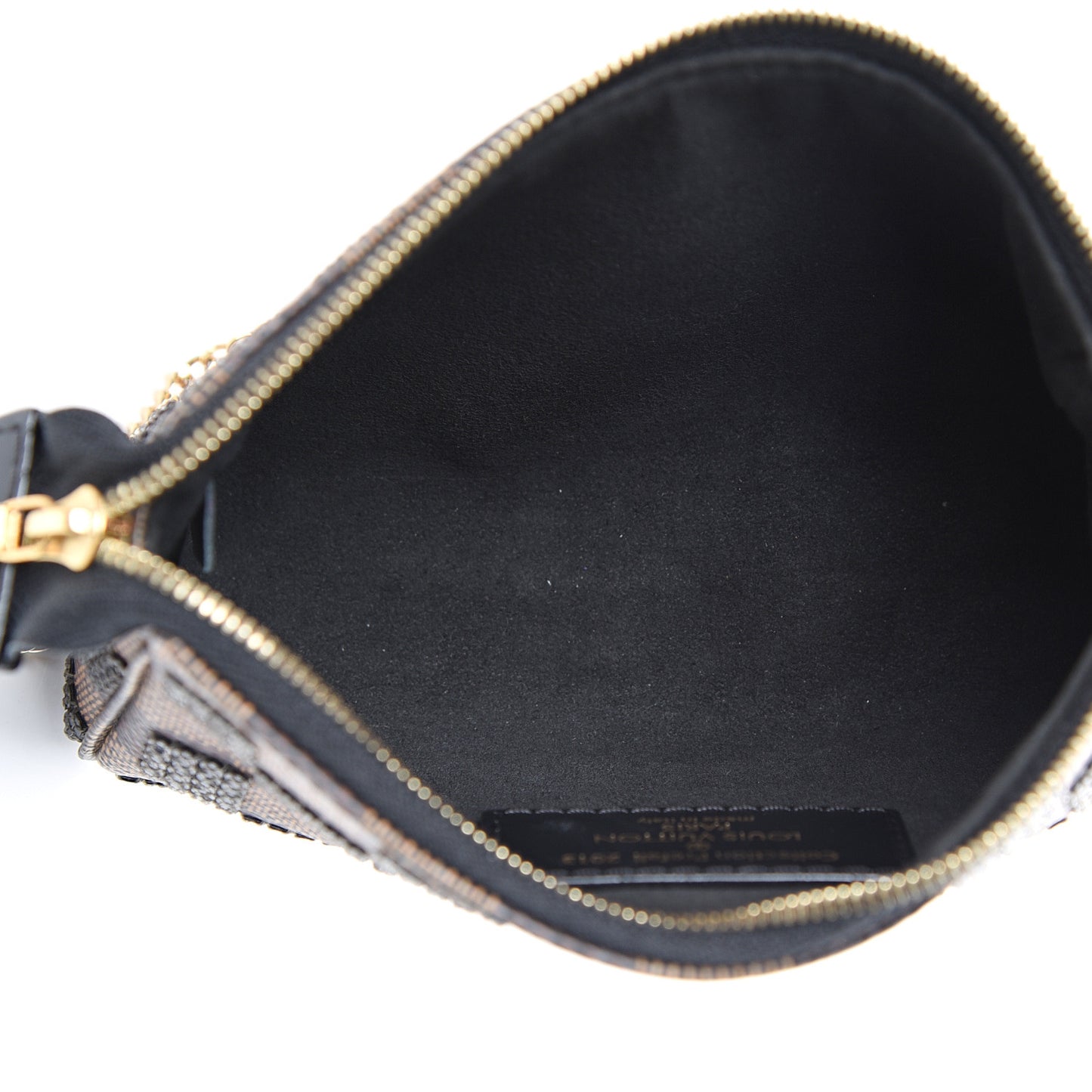 Damier Paillettes Mini Pochette Accessories Black