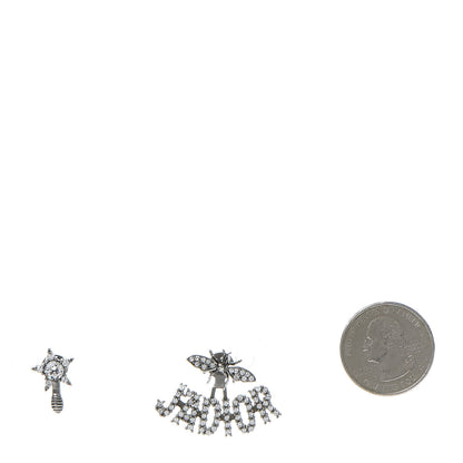 Christian Dior Palladium Crystal J'adior Earrings 2 of 5
