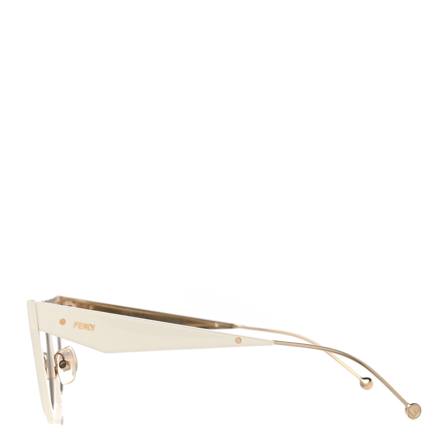 Fendi Acetate Metal Defender Sunglasses FF 0371/S White 3 of 7