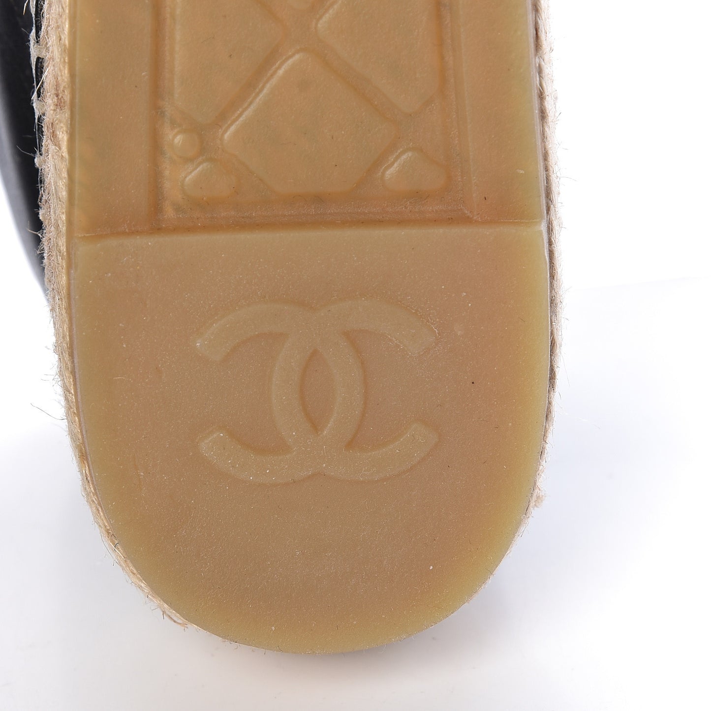 Lambskin CC Espadrilles 39 Black