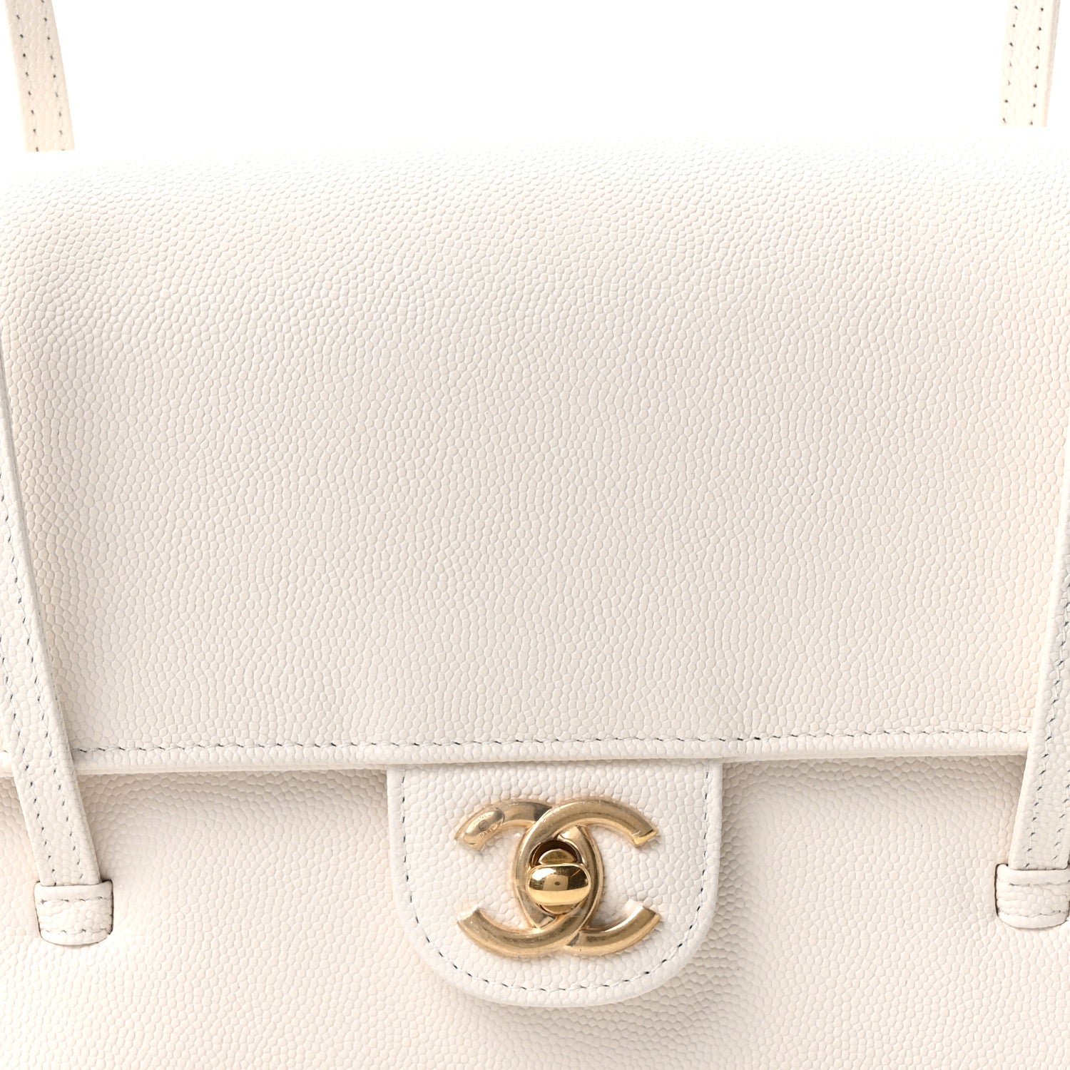 Chanel Shiny Caviar Preppy Coco Small Flap White 7 of 10