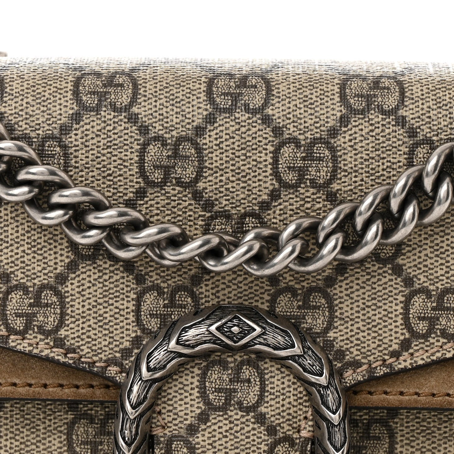GG Supreme Monogram Mini Dionysus Shoulder Bag Taupe