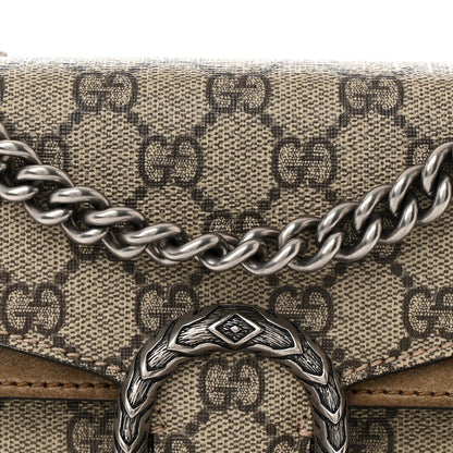 Gucci GG Supreme Monogram Mini Dionysus Shoulder Bag Taupe 8 of 11