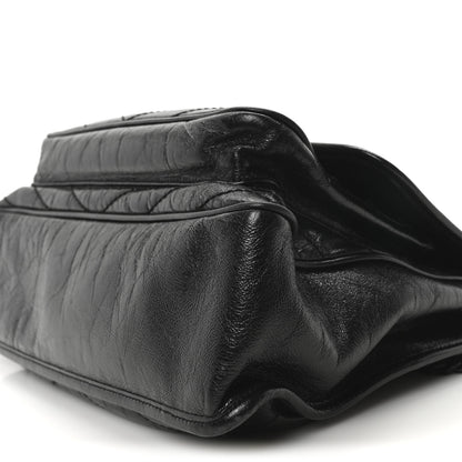 Saint Laurent Crinkled Calfskin Matelasse Monogram Large Niki Chain Satchel Black 10 of 10