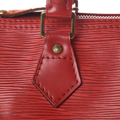 Louis Vuitton Epi Speedy 25 Castillan Red 9 of 17