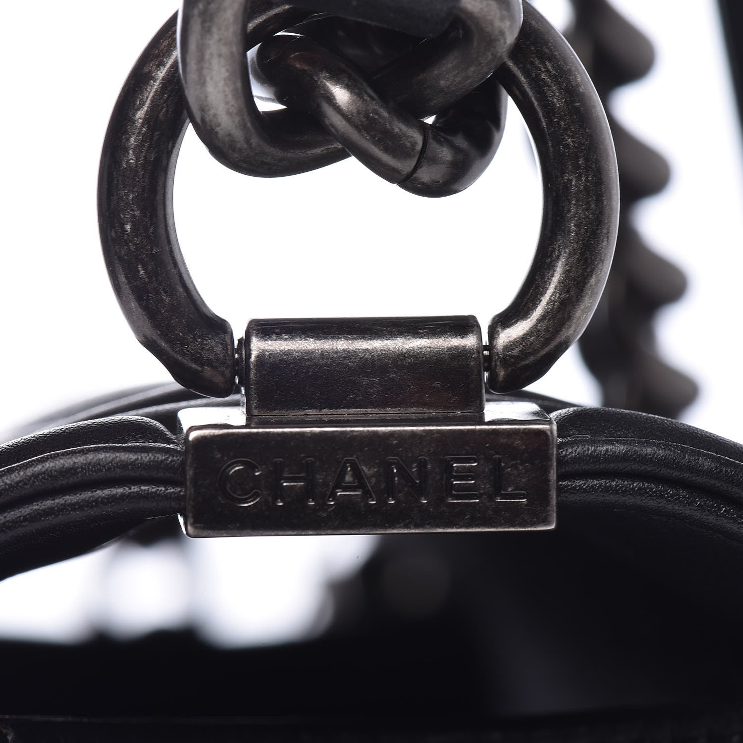 Chanel Lambskin Quilted New Medium Boy Flap Black 10 of 14