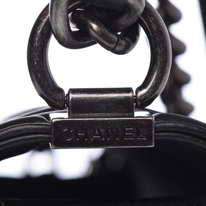 Chanel Lambskin Quilted New Medium Boy Flap Black 10 of 14