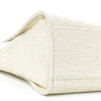 Chanel Canvas Large Deauville Tote Light Beige 8 of 10
