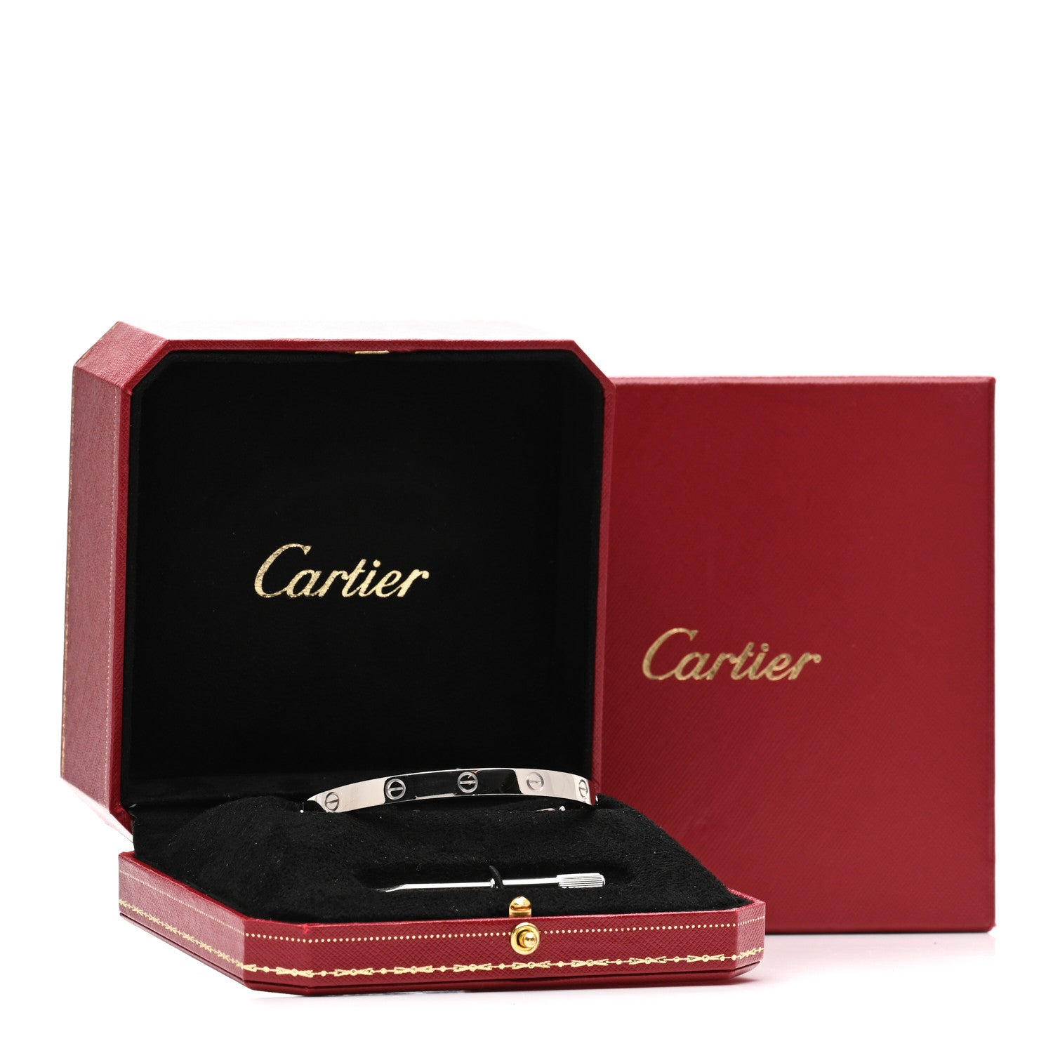 Cartier 18K White Gold LOVE Bracelet 19 4 of 4