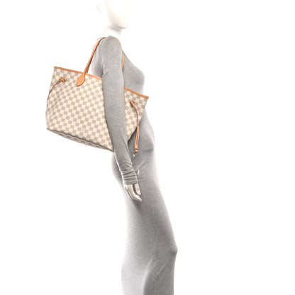 Louis Vuitton Damier Azur Neo Neverfull MM Rose Ballerine 2 of 11