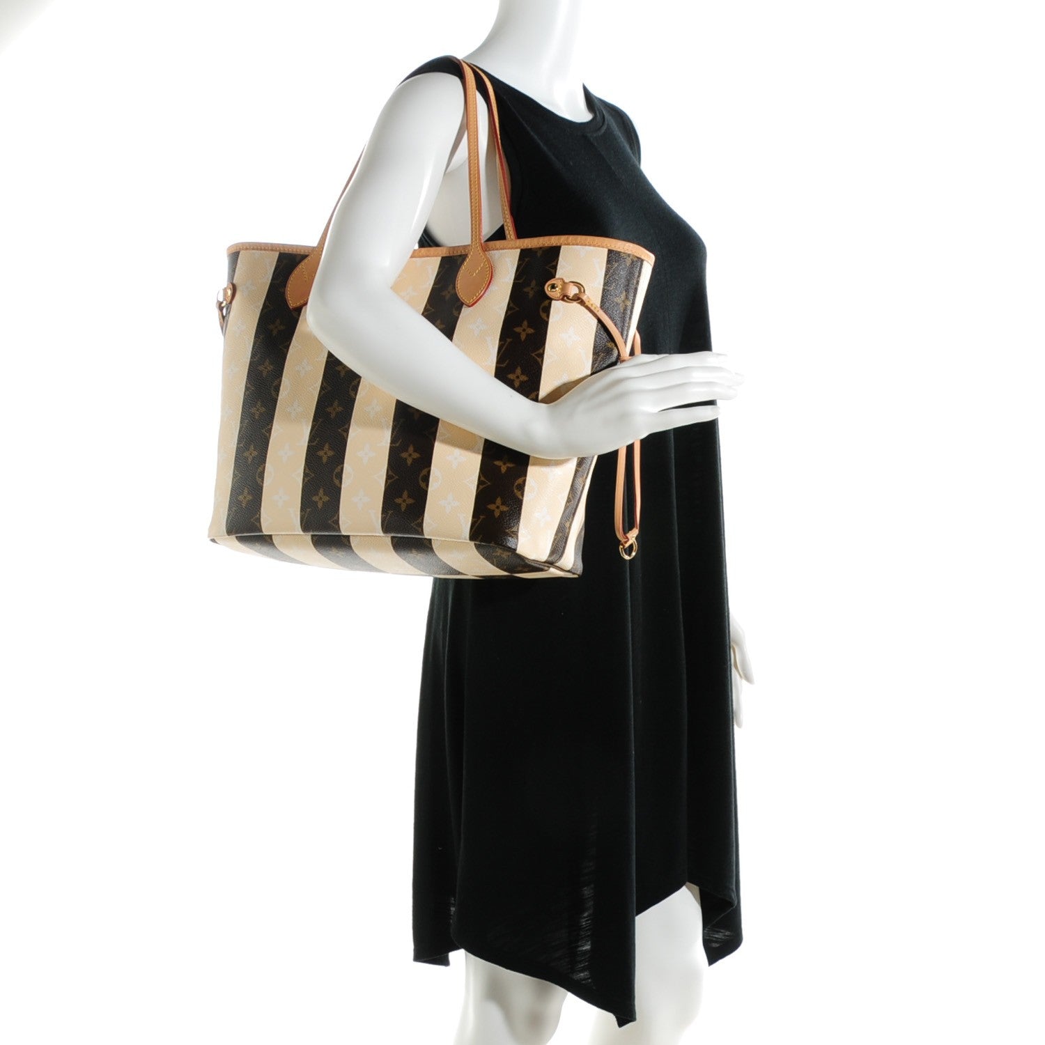 Louis Vuitton Monogram Rayures Neverfull MM 2 of 7