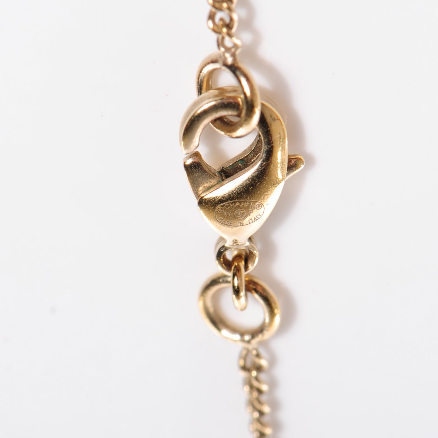 Gripoix CC Necklace Gold