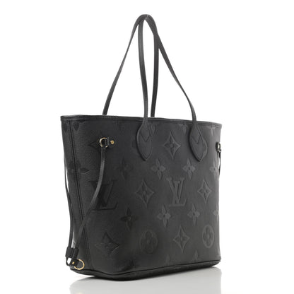 Louis Vuitton Empreinte Monogram Giant Neverfull MM Black 3 of 10