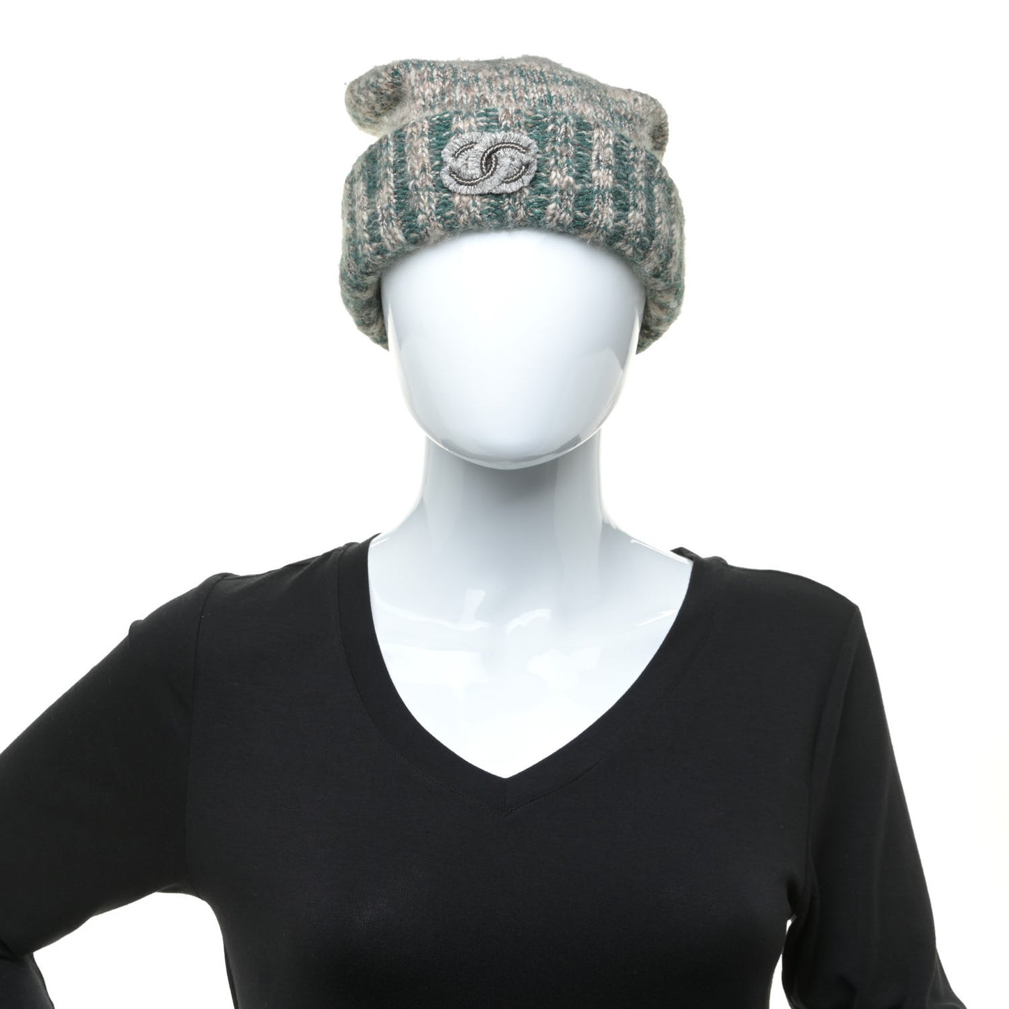 Cashmere CC Beanie Hat Blue