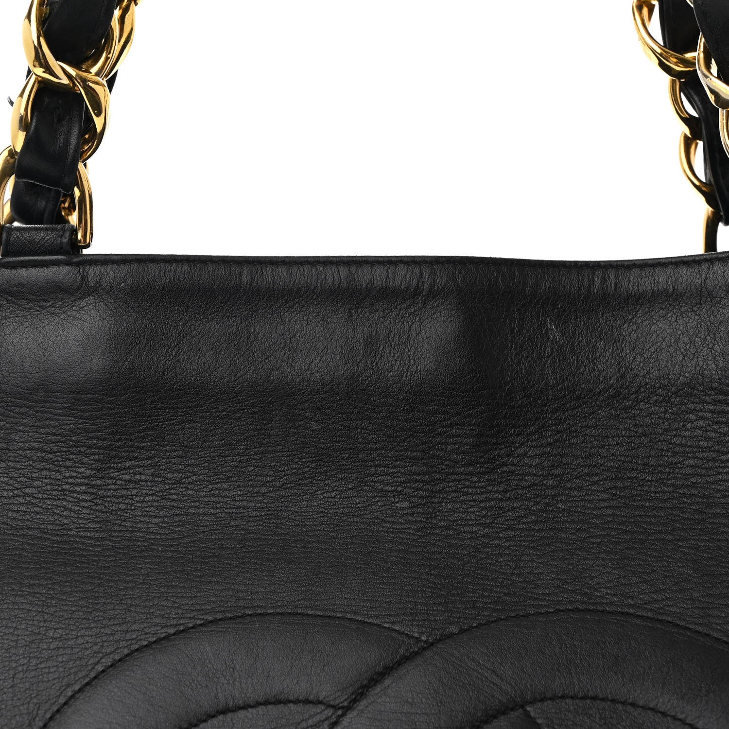 Chanel Lambskin CC Tote Black 8 of 11
