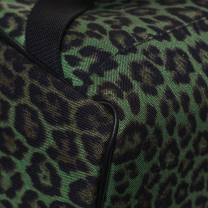 Saint Laurent Printed Canvas Leopard Classic Hunting Backpack Green 10 of 11