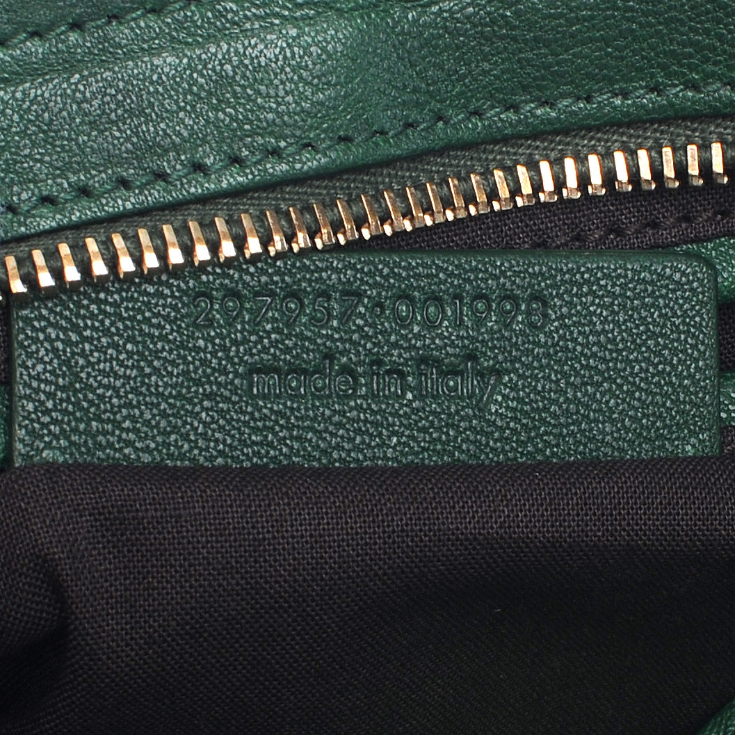 Leather Mini Cabas Chyc Green