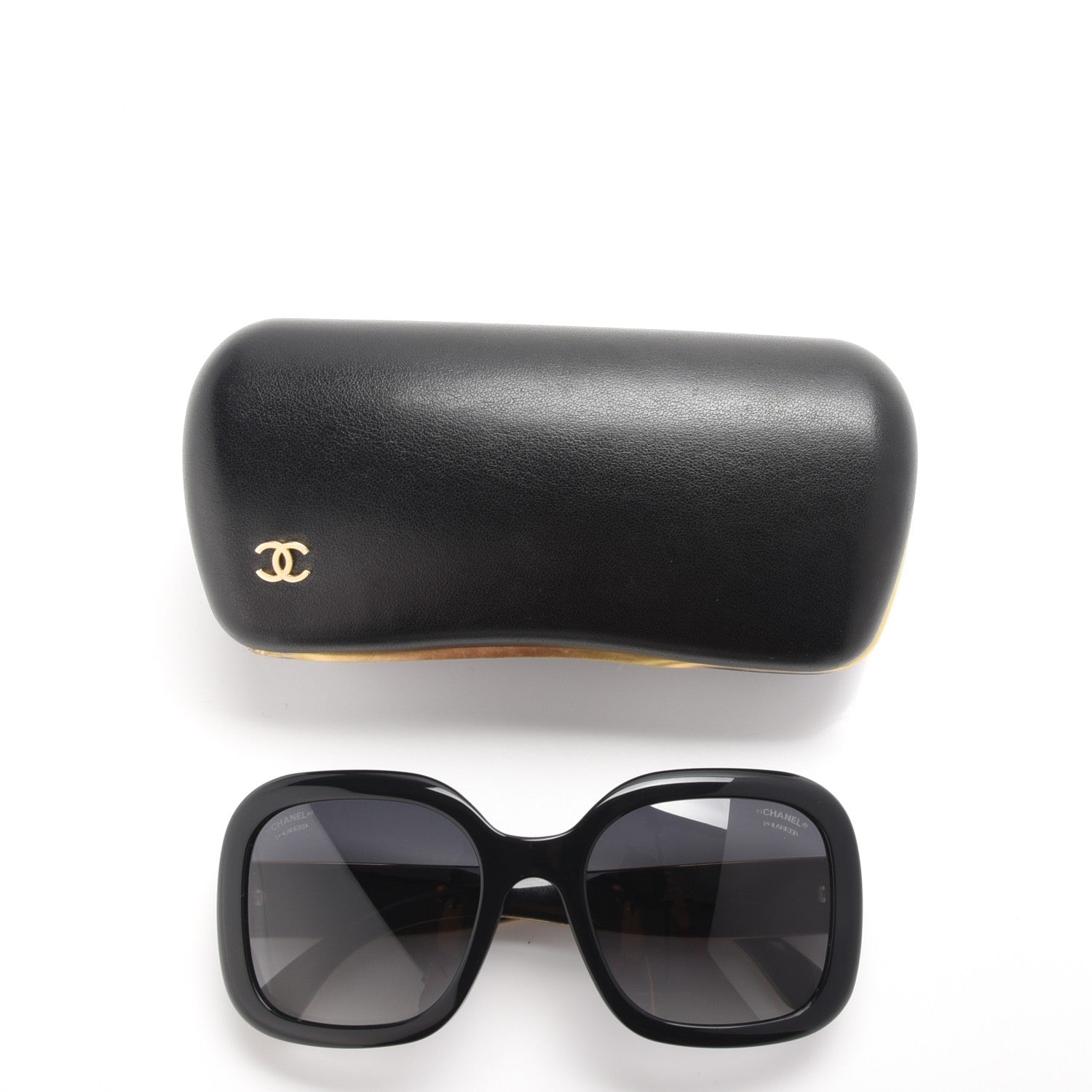 Chanel Stingray Polarized CC Sunglasses 5272-Q Black 220030