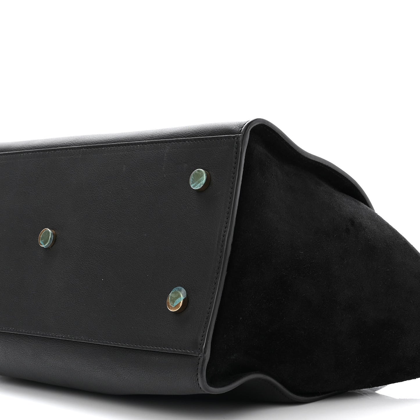 Calfskin Suede Small Monogram Downtown Cabas Black